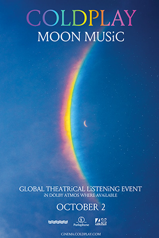 Coldplay Moon Music: global theatrical listening event